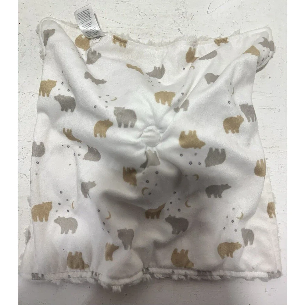 Just One You Grey White Bear Print Lovey 13